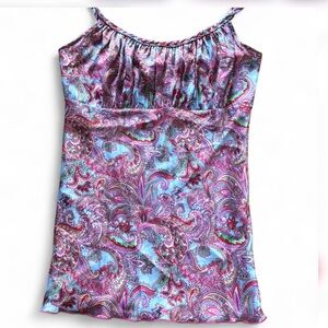 Vintage Multicolor Paisley Tank Top